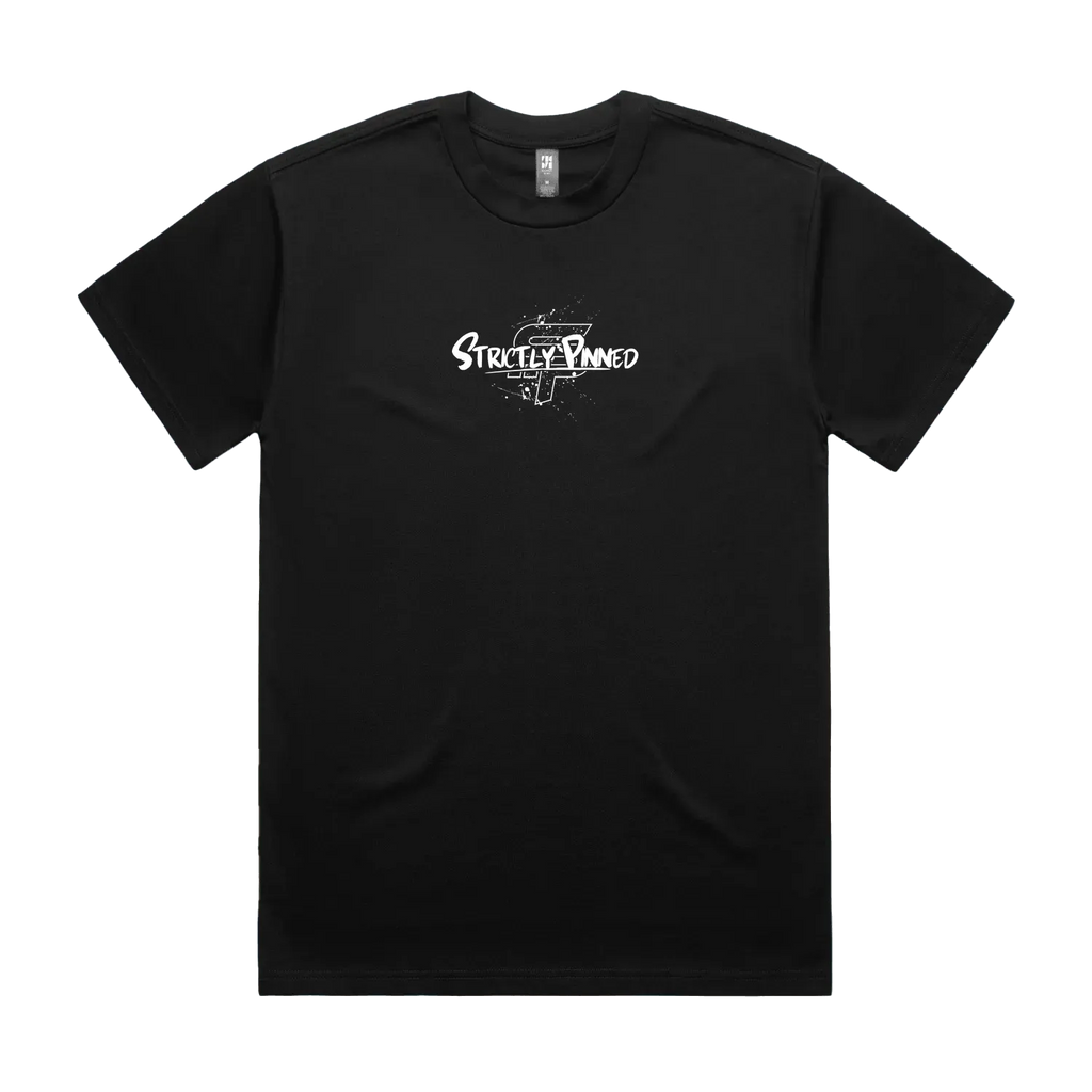 Black front flat lay
