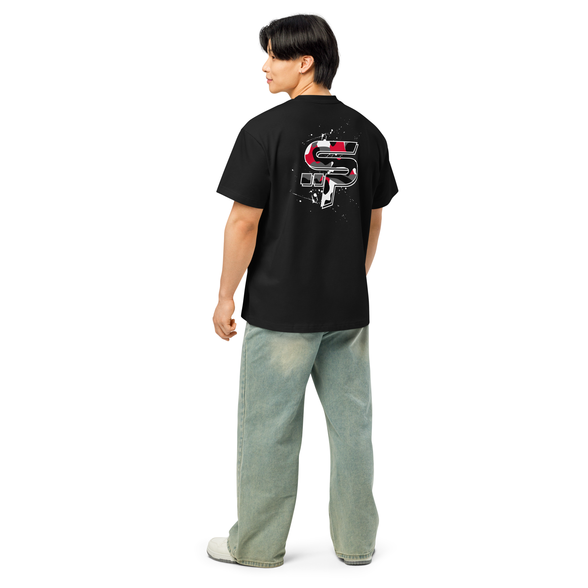 "SP" Red Camo Heavy Box Tee