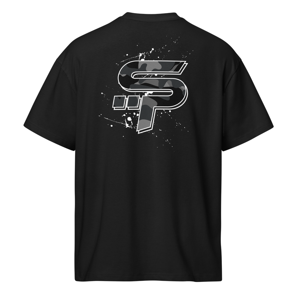 "SP" Grey Camo Heavy Box Tee