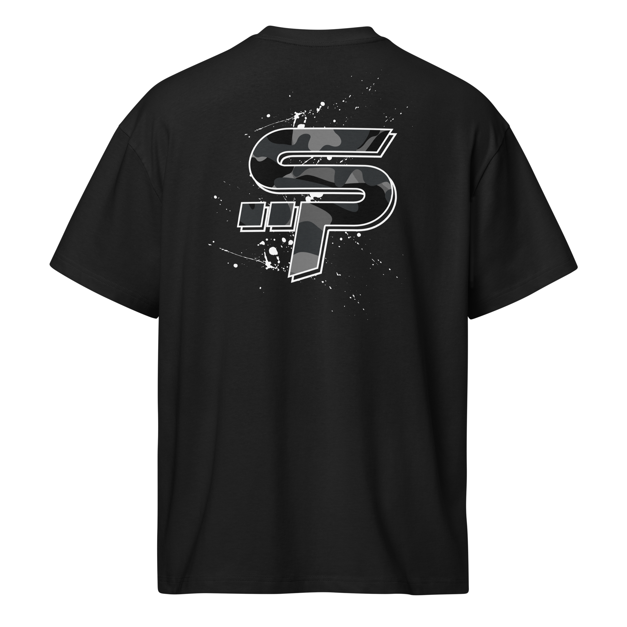 "SP" Grey Camo Heavy Box Tee