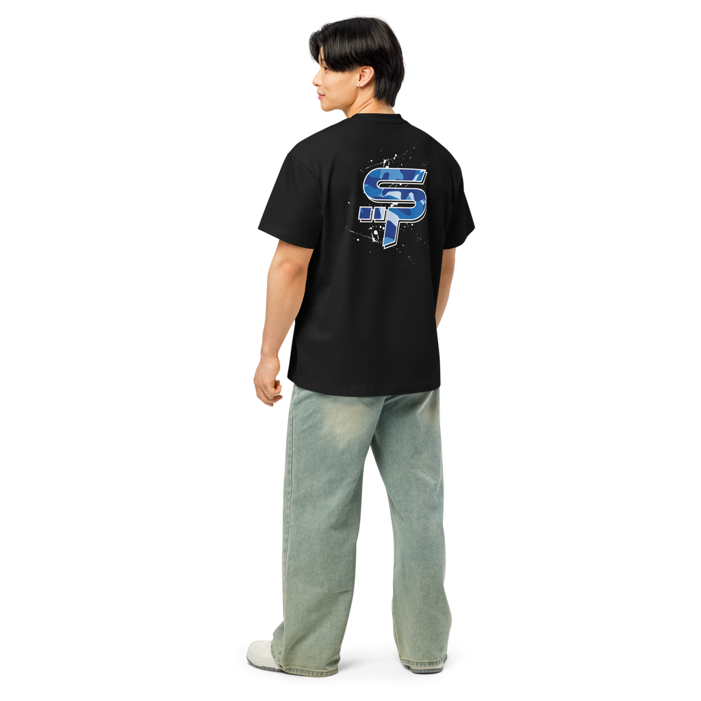 "SP" Blue Camo Heavy Box Tee