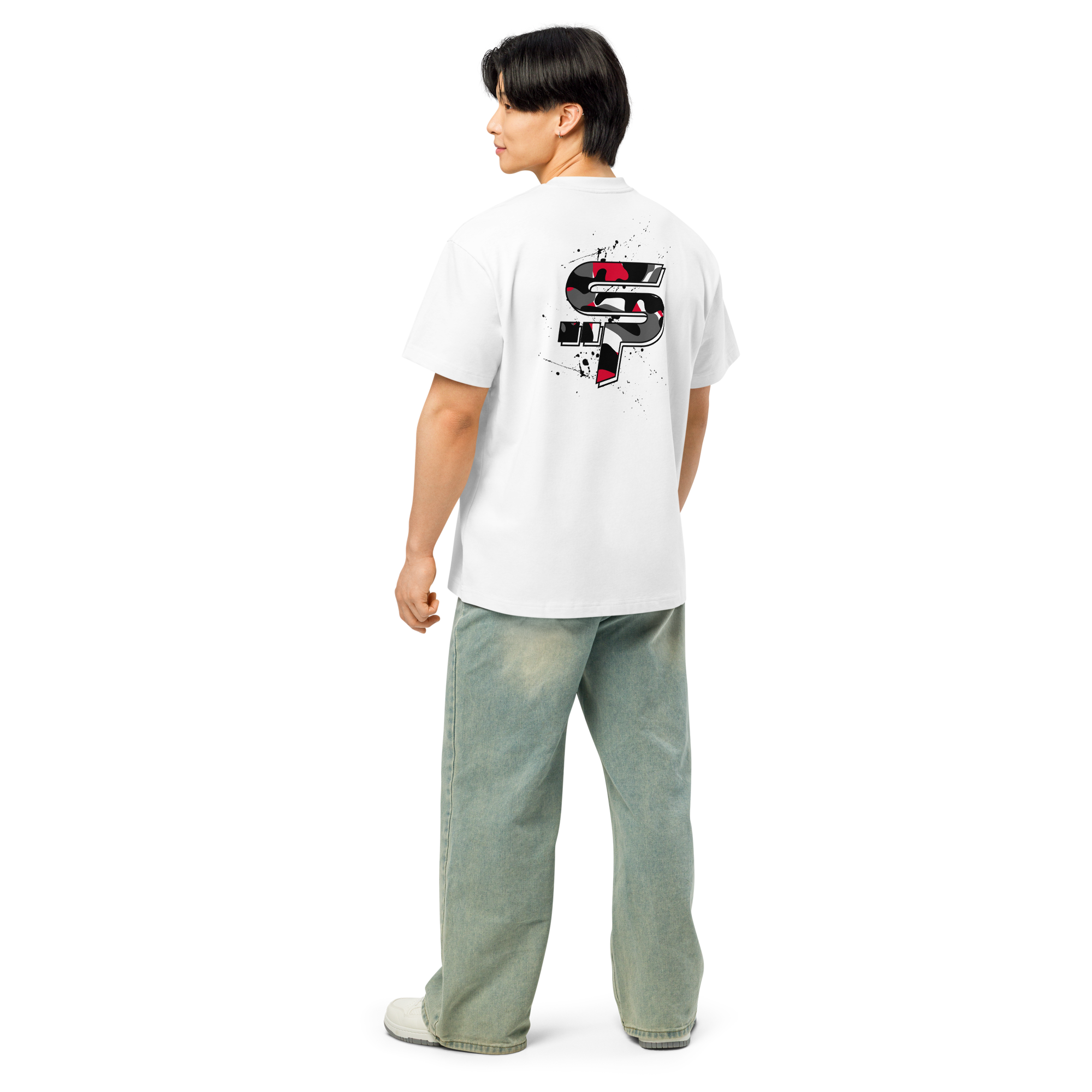 "SP" Red Camo Heavy Box Tee