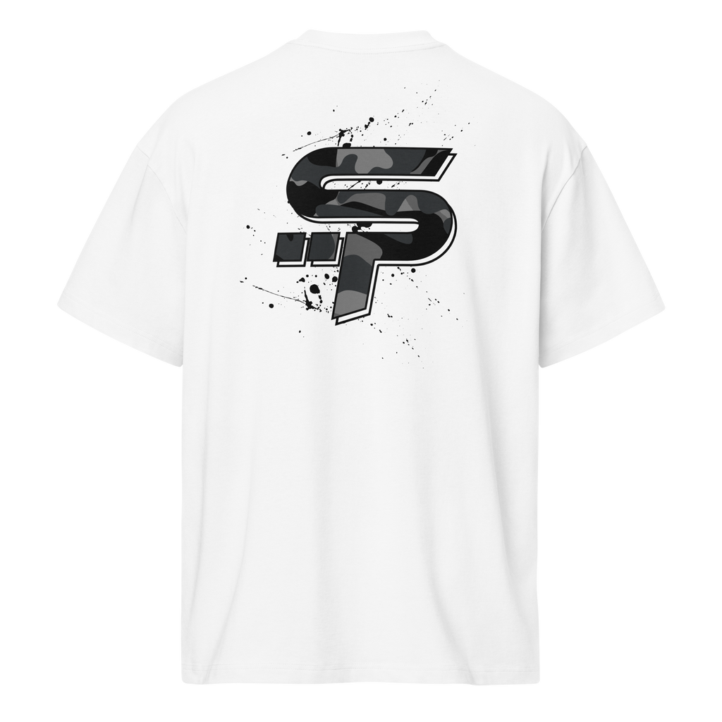 "SP" Grey Camo Heavy Box Tee