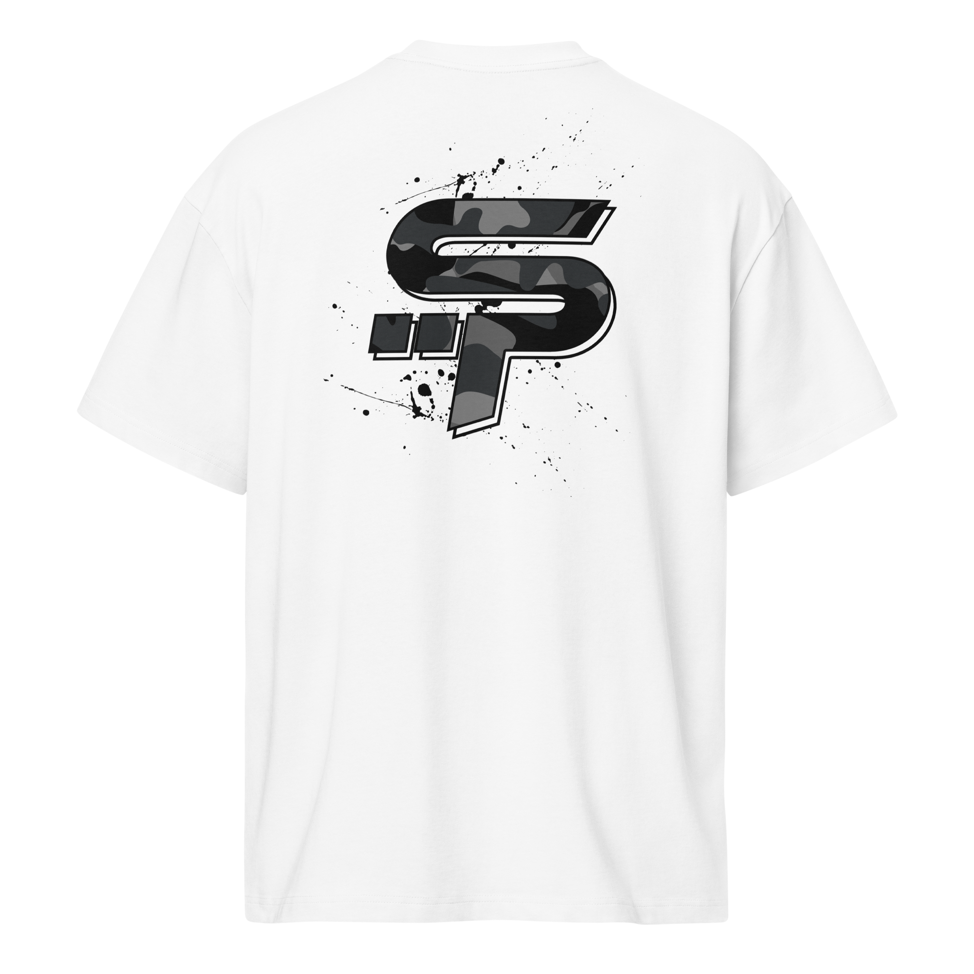 "SP" Grey Camo Heavy Box Tee