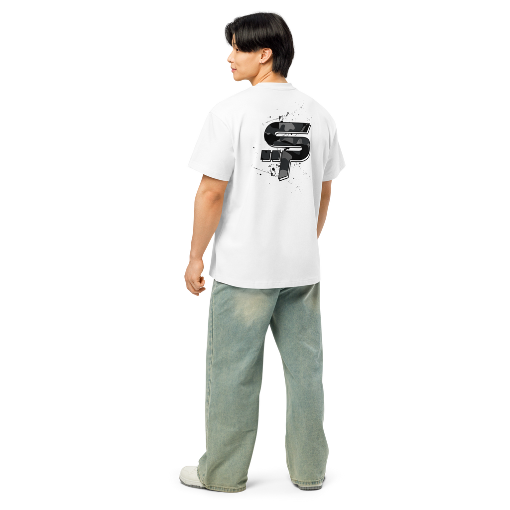 "SP" Grey Camo Heavy Box Tee