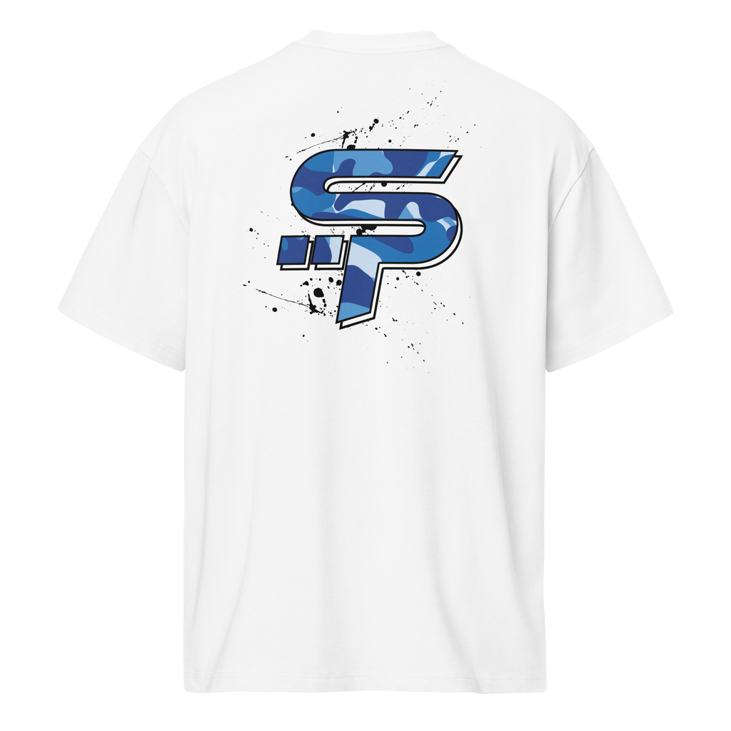 "SP" Blue Camo Heavy Box Tee