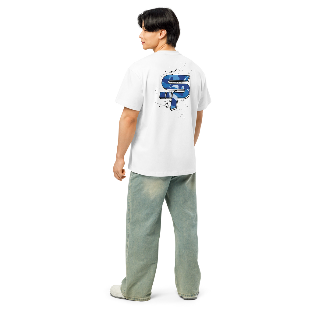 "SP" Blue Camo Heavy Box Tee