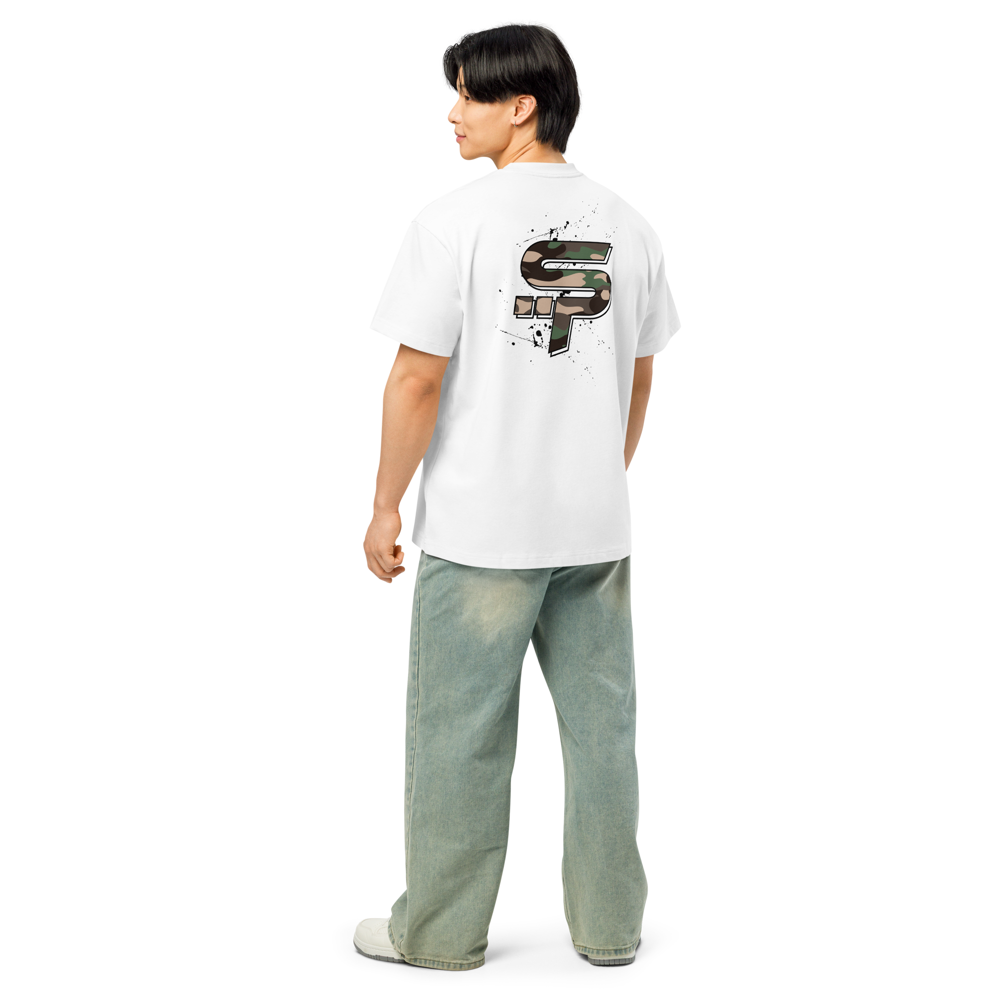 "SP" Green Camo Heavy Box Tee