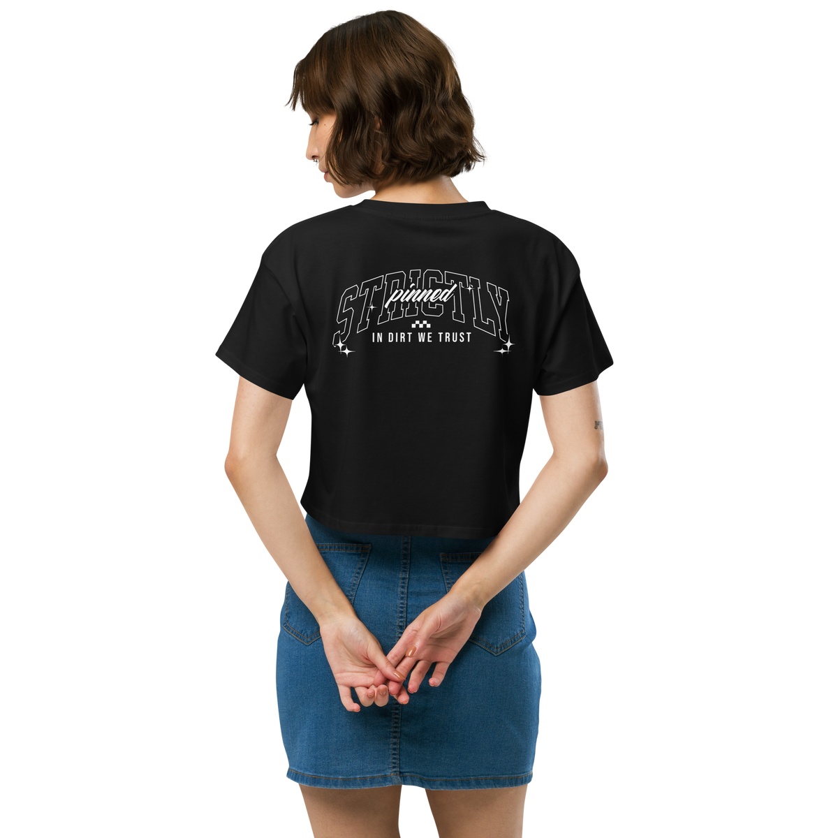 "In Dirt We Trust" Women's Crop